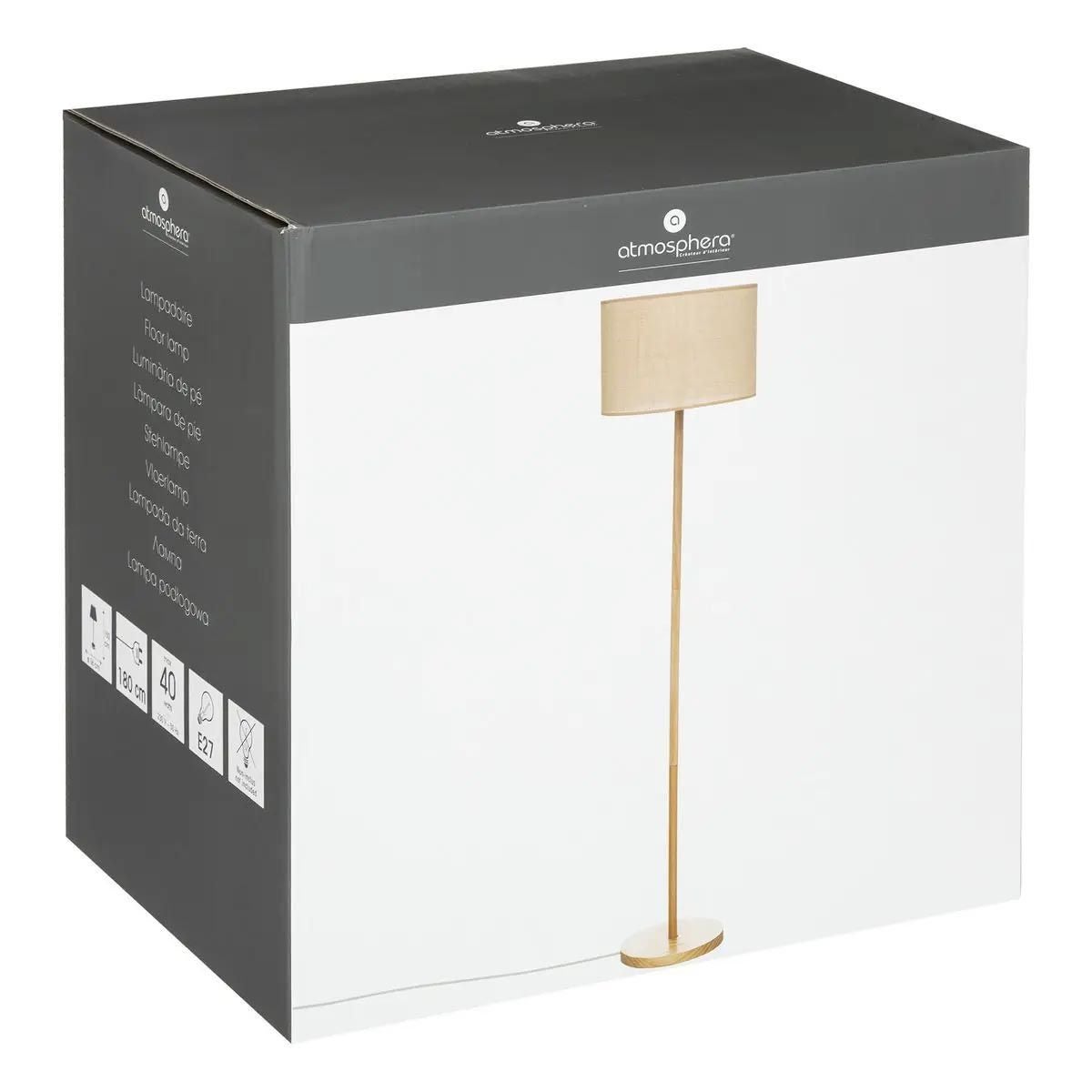 Lampadaire Design en Bois 