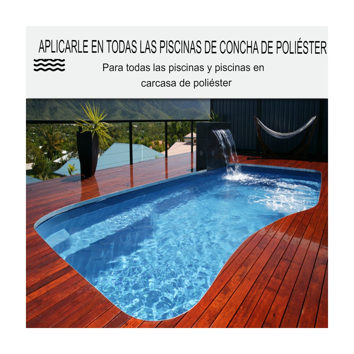 Pintura para piscinas y depósitos de fibra de vidrio - ARCAPOOL - 175 - 5 kg (hasta 15m² para 2 capas) Blanco Perla - RAL 1013 - ARCANE INDUSTRIES - 4