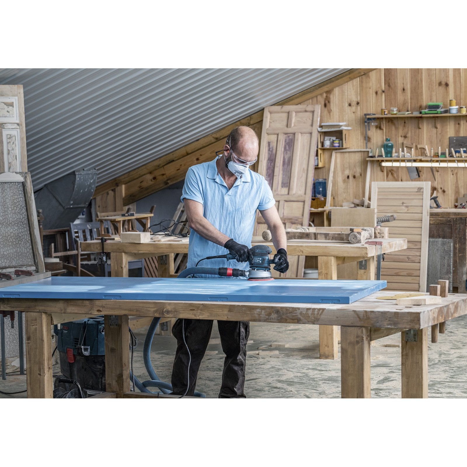 Bosch Professional 5x Carte Abrasive Expert C470 con 6 Fori per Legno Duro, Vernice su Legno, Ø 150 mm, Grana 240, Accessorio Levigatrice Rotoorbitale - 6