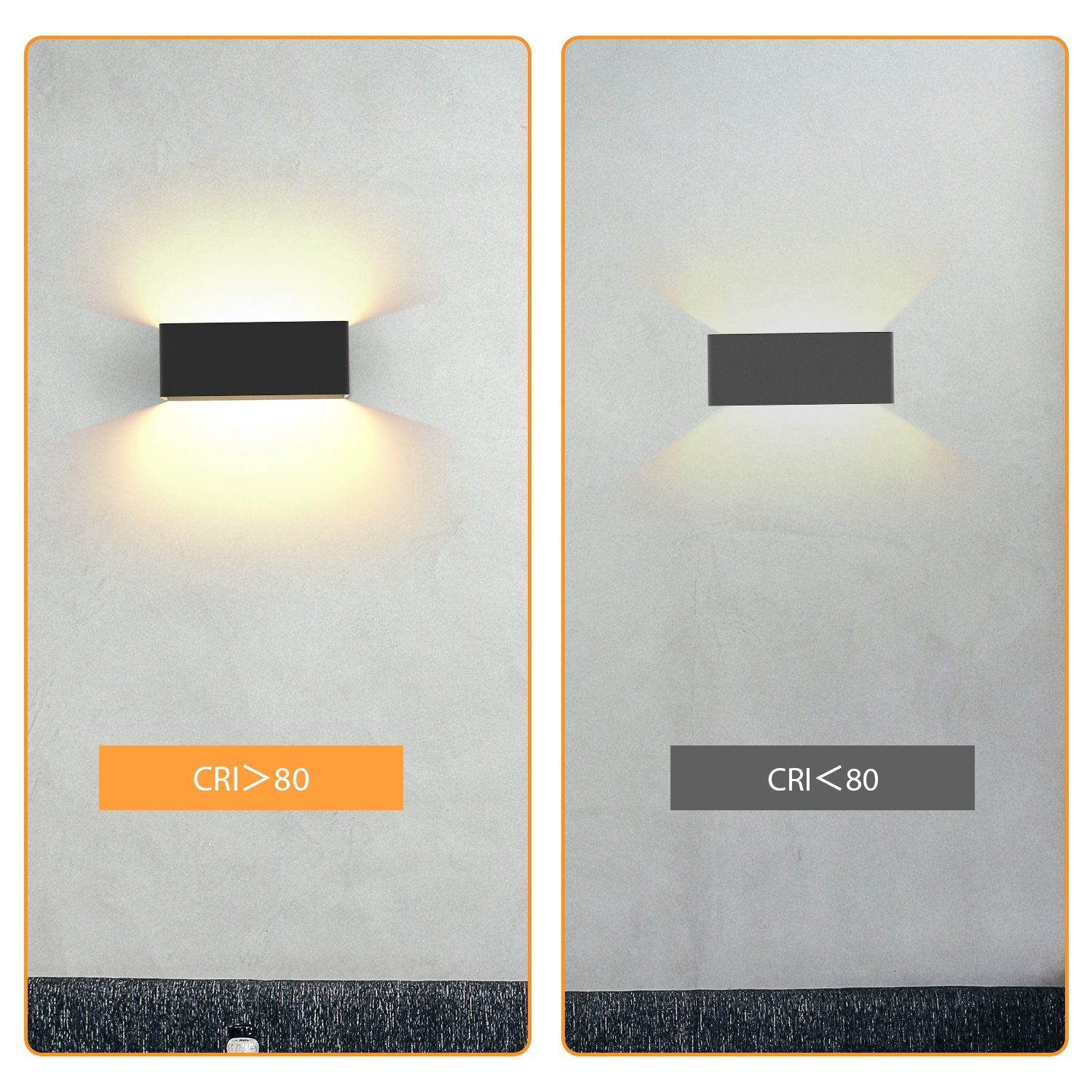 NETTLIFE Kinkiet wewnętrzny LED - 2 wersje czarne oświetlenie ścienne 5W ścienna lampa punktowa w górę w dół lampa schodowa regulowana wiązka 3000K - 3