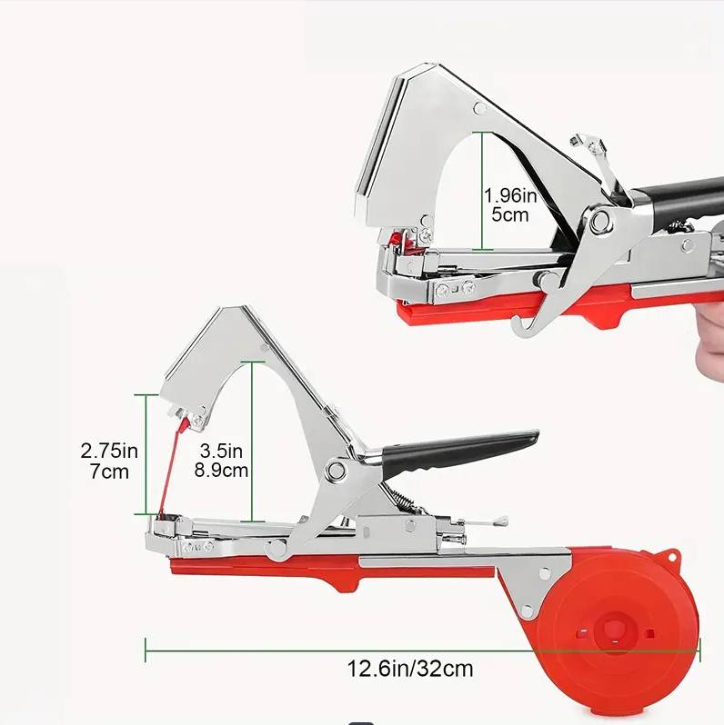 Machine à attacher les plantes pour attacher les tomates, les poivrons et les concombres rapidement et facilement, outil de jardinage pour vigne - 4