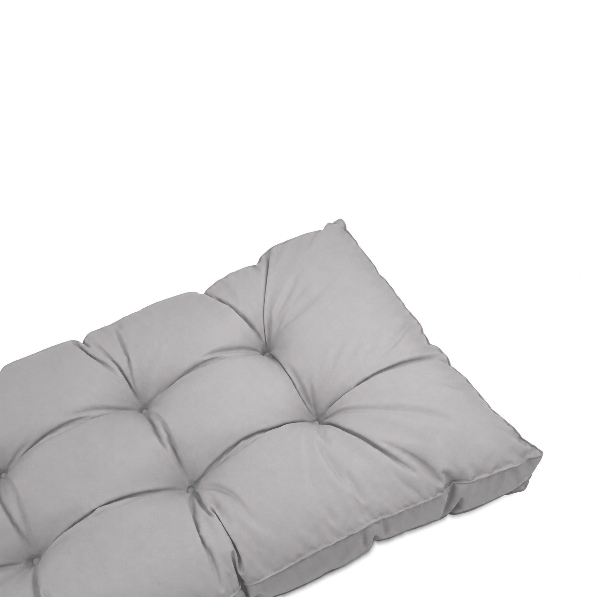Coussins pour salon de jardin capitonné 100x50cm gris galet - 8