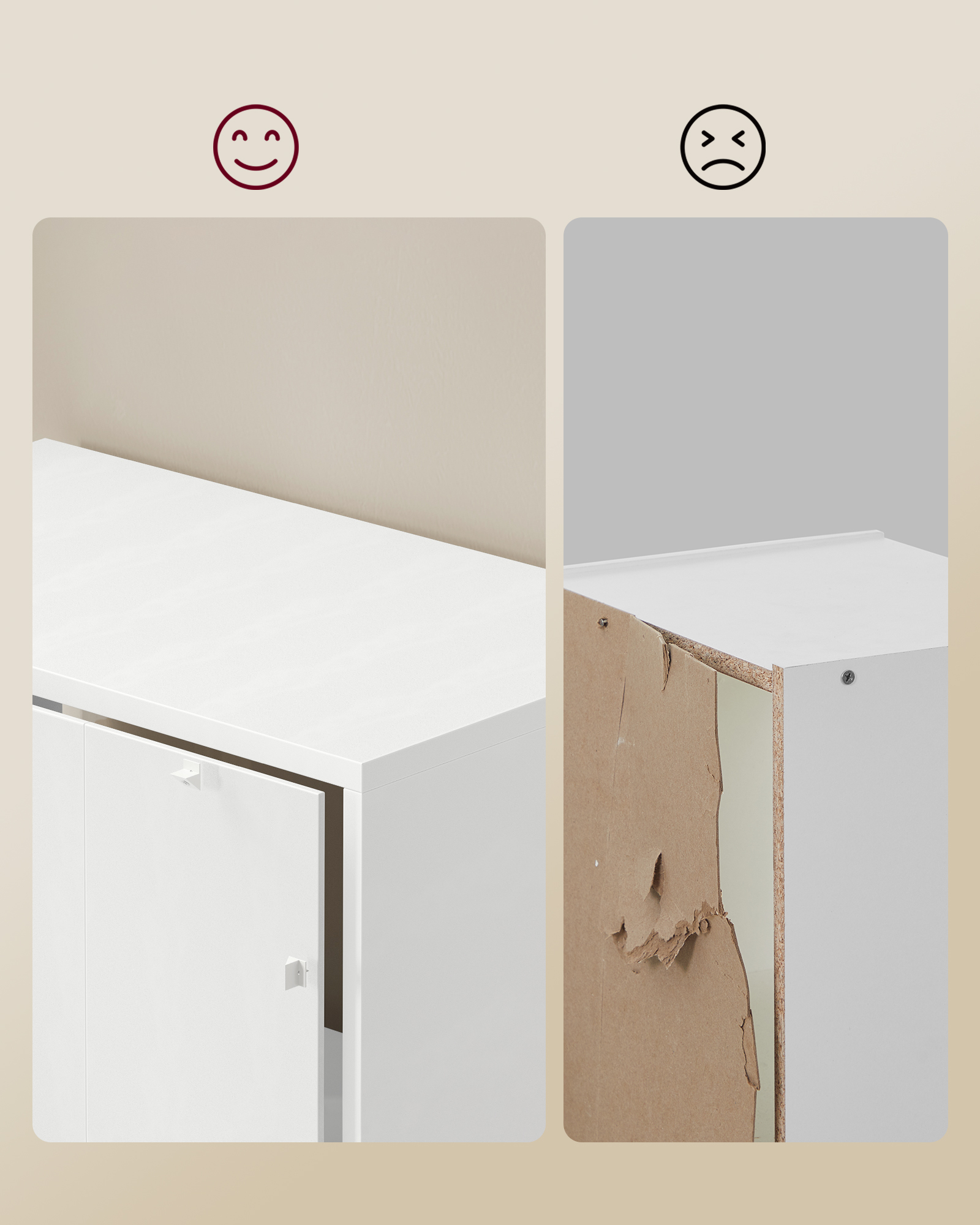 Bibliothèque, Étagère Haute sur 6 Niveaux, avec Porte, Meuble de Rangement Ouvert, 24 x 31,8 x 175 cm, pour Salon, Bureau, Salle à Manger, Blanc Nuage - 6