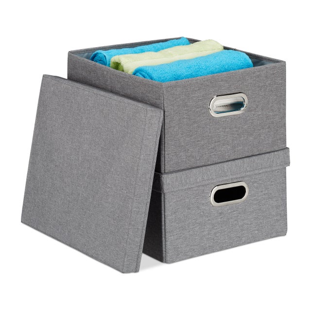 Boîtes De Rangement Cube VIIHTYISA - Lot De 4 | Organisation Pratique Pour Maison Et Dressing