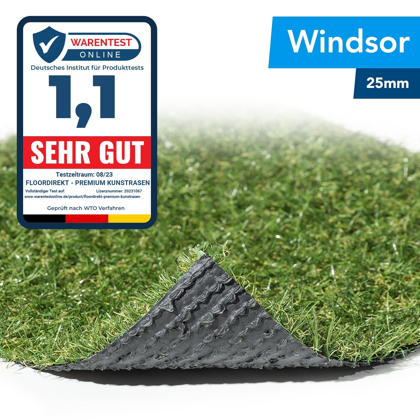Estetica di lusso categoria Windsor resistente ai raggi UV Altezza: 25 mm 100 x 50 cm - 2