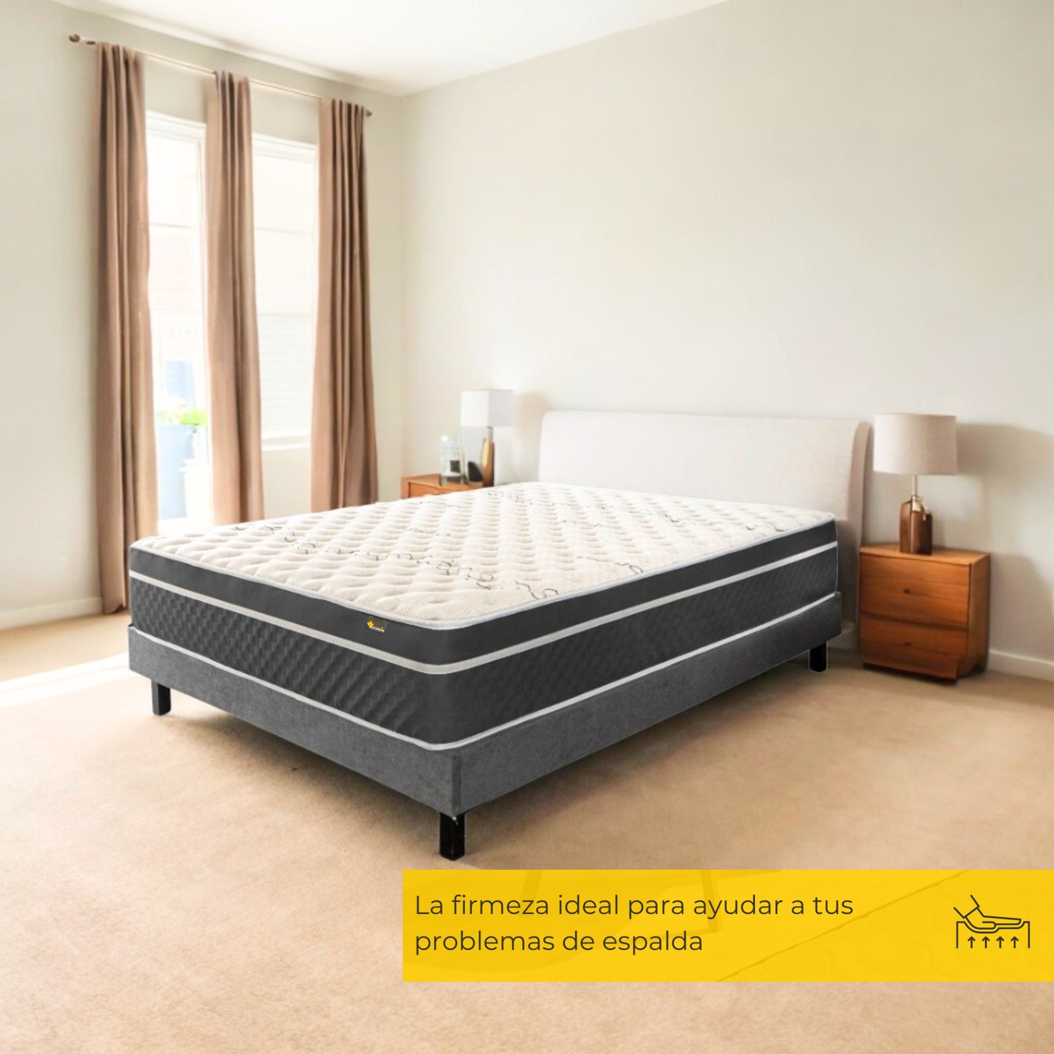 Colchón 150x200 de 30cm Confort hotelero Viscoelástico | Magnum Sleep | Firmeza Alta - 6