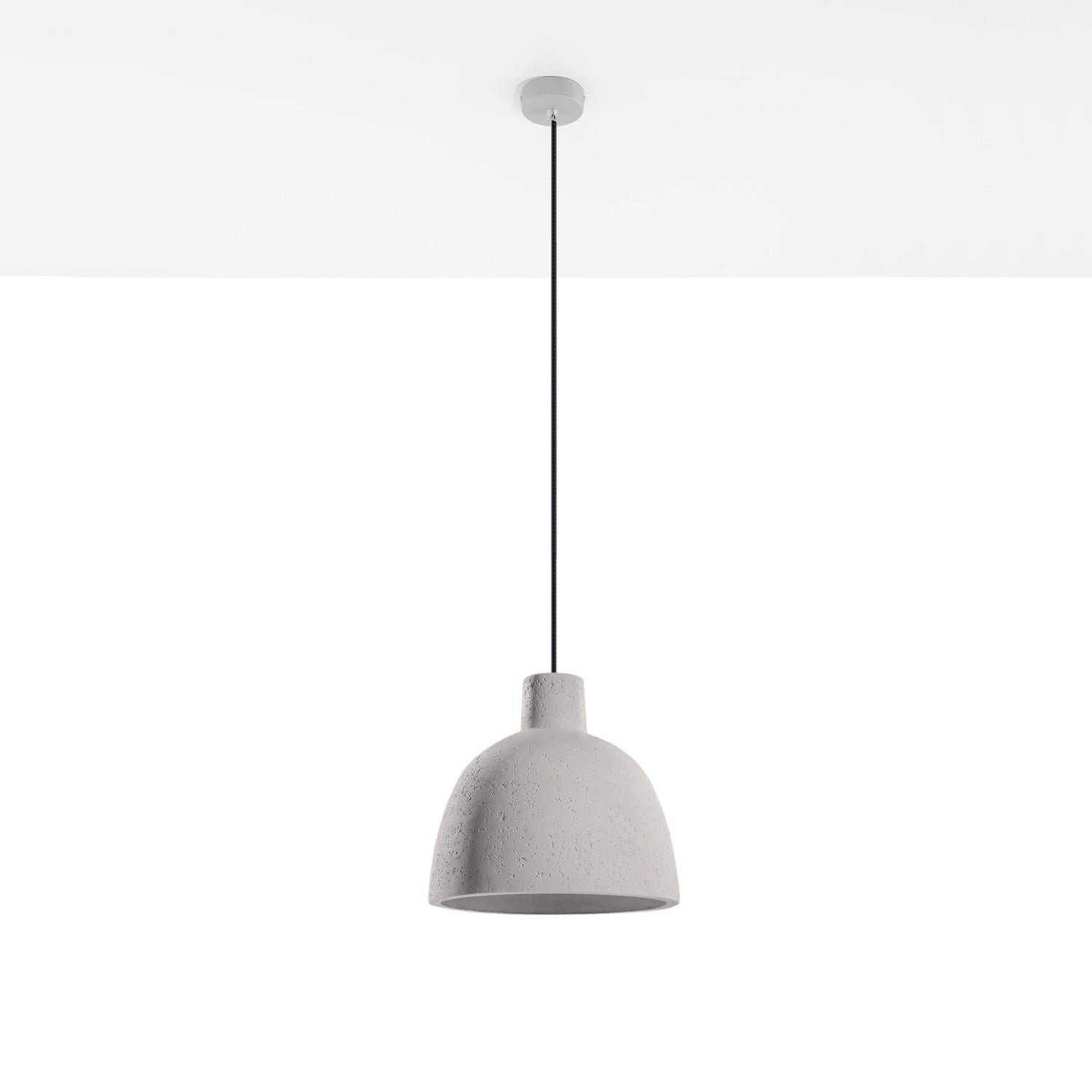 Lampa wisząca Damaso szara 1xE27x60W beton architektoniczny wym: 100 x 28 x 28 cm beton architektoniczny Sollux Lighting