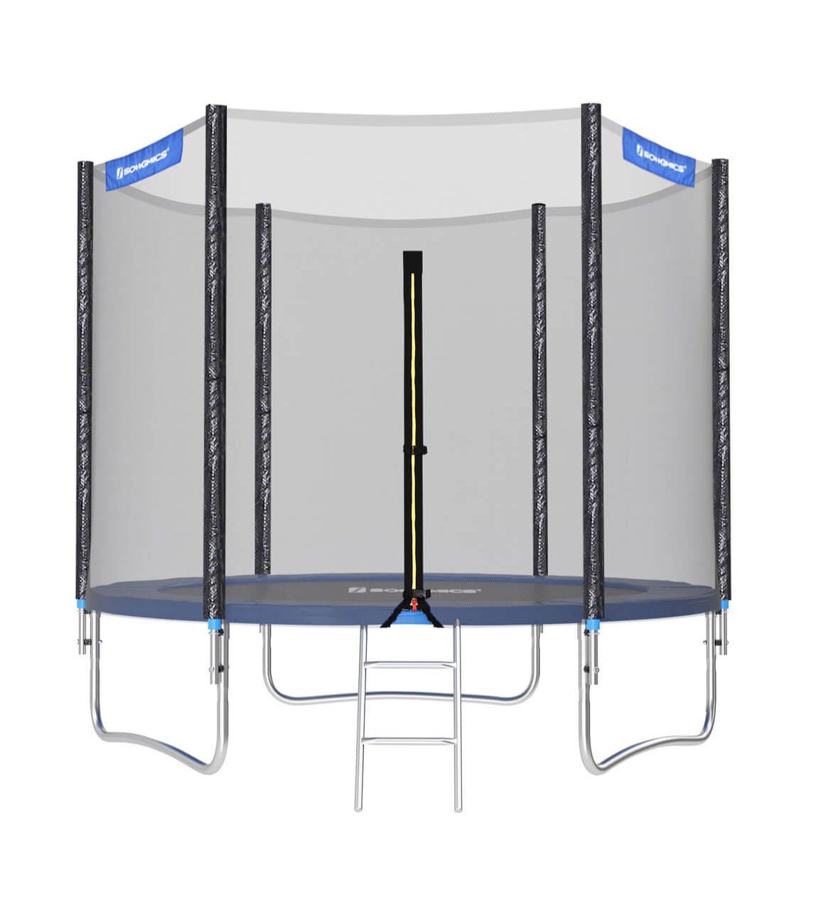 Trampolino Da Esterno 244 Cm Con Rete Di Sicurezza E Scala – Telaio In Acciaio Zincato Per Adulti E Bambini