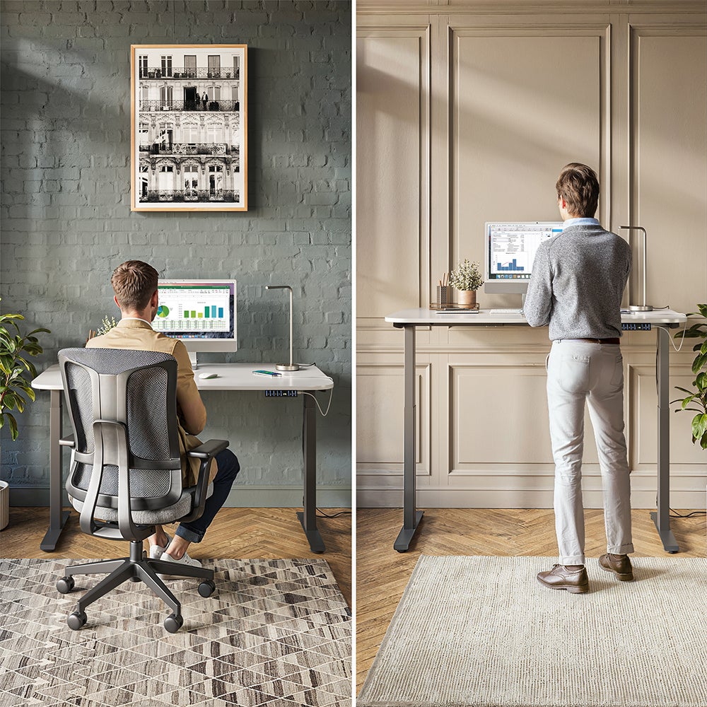 Vicco Biurko Elevate, Czarny/biały, 140 x 80 cm 2 silniki - 8