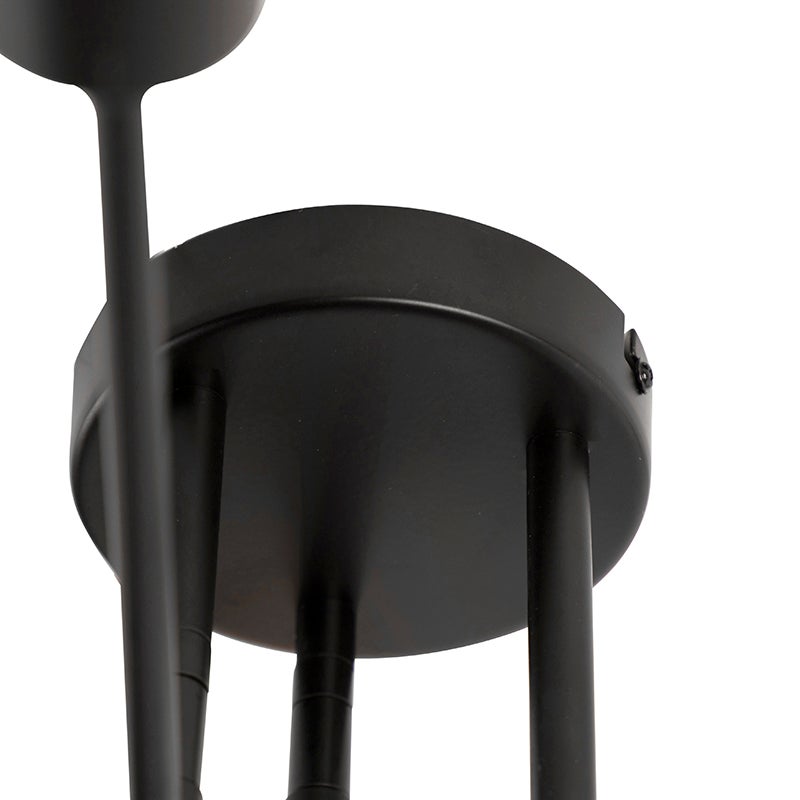 Industrialna lampa sufitowa czarna 6 świateł - Sydney - 9