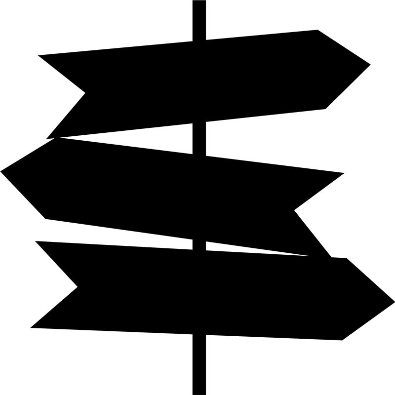 Adesivo ardesia Segnaletica - Sticker adesivo - adesivi murali - 100x100cm - 2