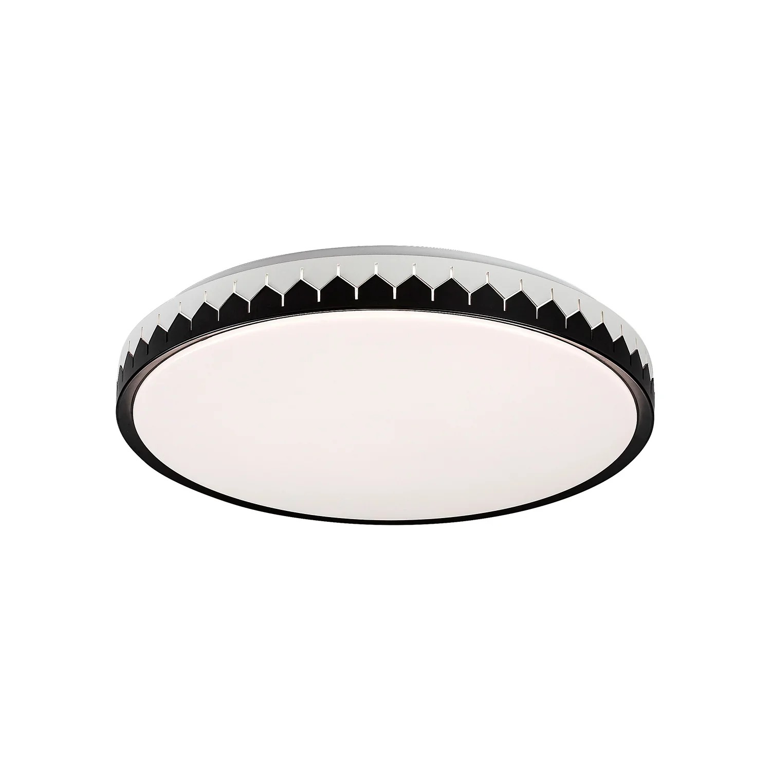 Plafon Malin okrągły popielato-czarny-biały LED 48W 3000K-6500K 3000lm z pilotem wym: 8 x 50 cm IP20 metal Rabalux