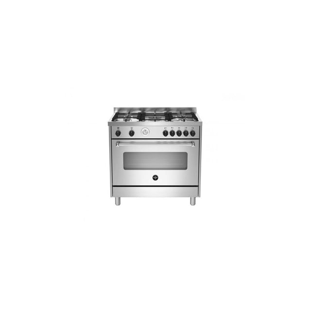 Cucina Bertazzoni La Germania Americana AMN965EXT Piano Cottura 5 Fuochi Gas Forno Elettrico Classe A Acciaio Inossidabile
