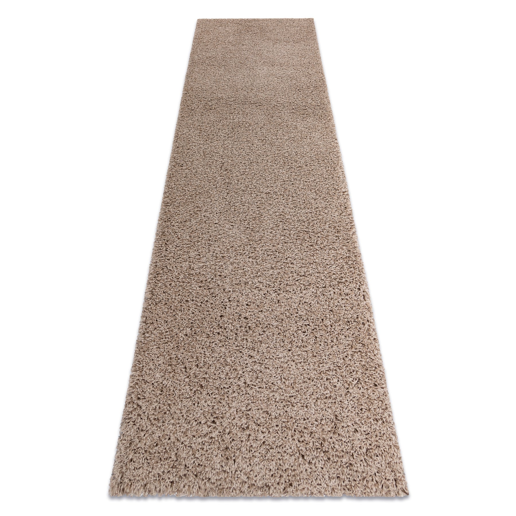 Alfombra, alfombra de pasillo soffi shaggy 5cm beige - para la cocina, entrada, pasillo 70x250 cm