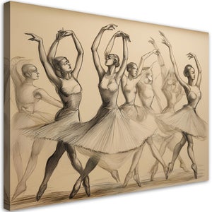 Quadro su tela, Ballerine d'epoca 90x60 Leroy Merlin
