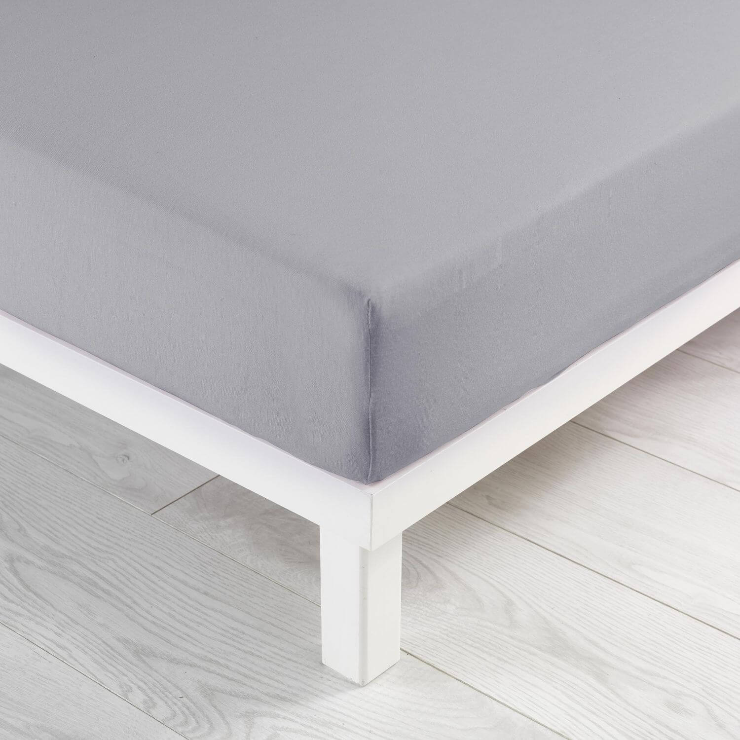 Drap housse 140 x 190 cm Grand jersey Uni Leroy Merlin