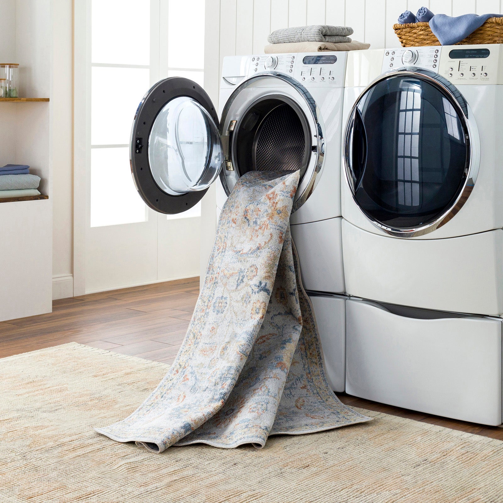 LIVABLISS Tapete Vintage Lavável Cinza/Amarelo 200x275 cm Esther - 8