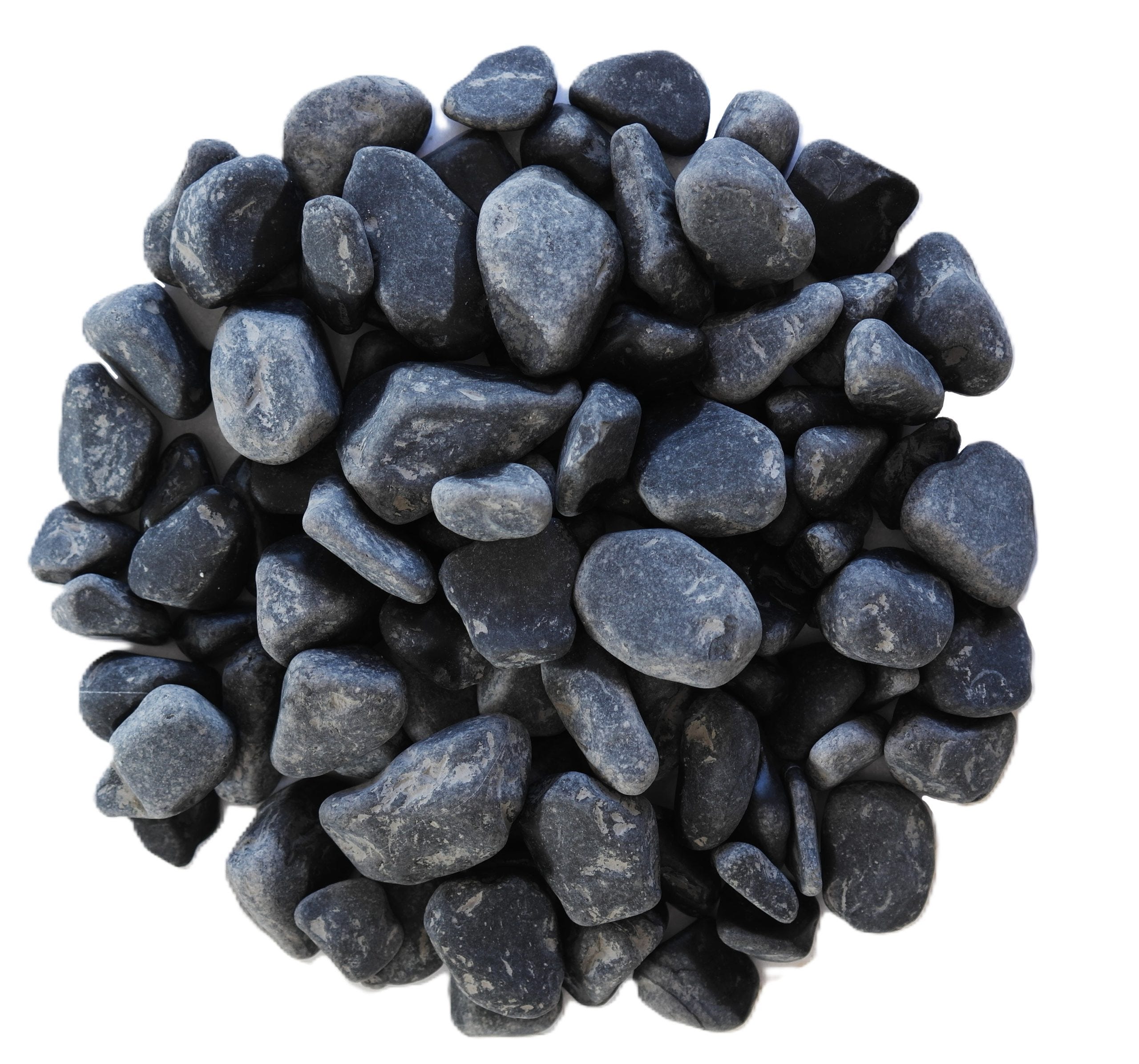 Galet roulé noir Ebano 15/25 en sac de 25 KG | Leroy Merlin