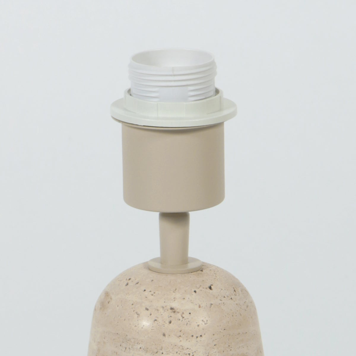 Anne Lighting - lampada da tavolo - Travino - crema bianco - pietra tessile - Ø 20cm - E27 - 4558CR - 3