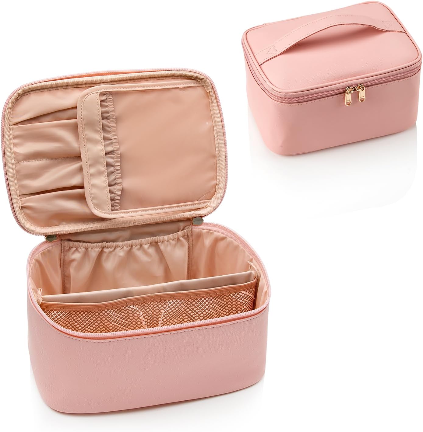 Kosmetyczka, kosmetyczka przenośna, organizer do kosmetyczki podróżnej, duża pojemność, czarna