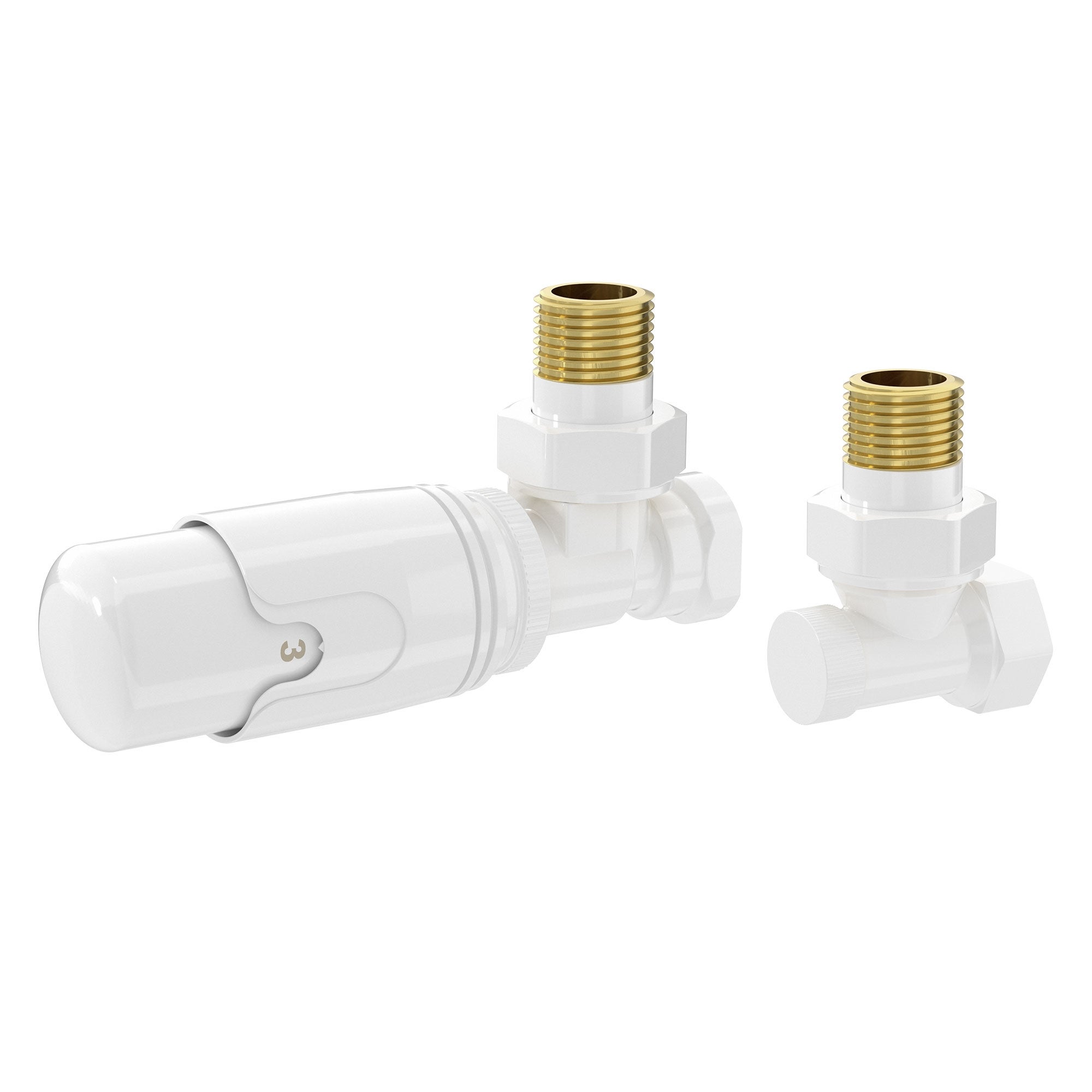 LuxeBath zawór termostatyczny 1/2 cala narożny biały z głowicą i czujnikiem cieczowym zestaw złączka powrotna do grzejnika CO regulator antyzamarzanie