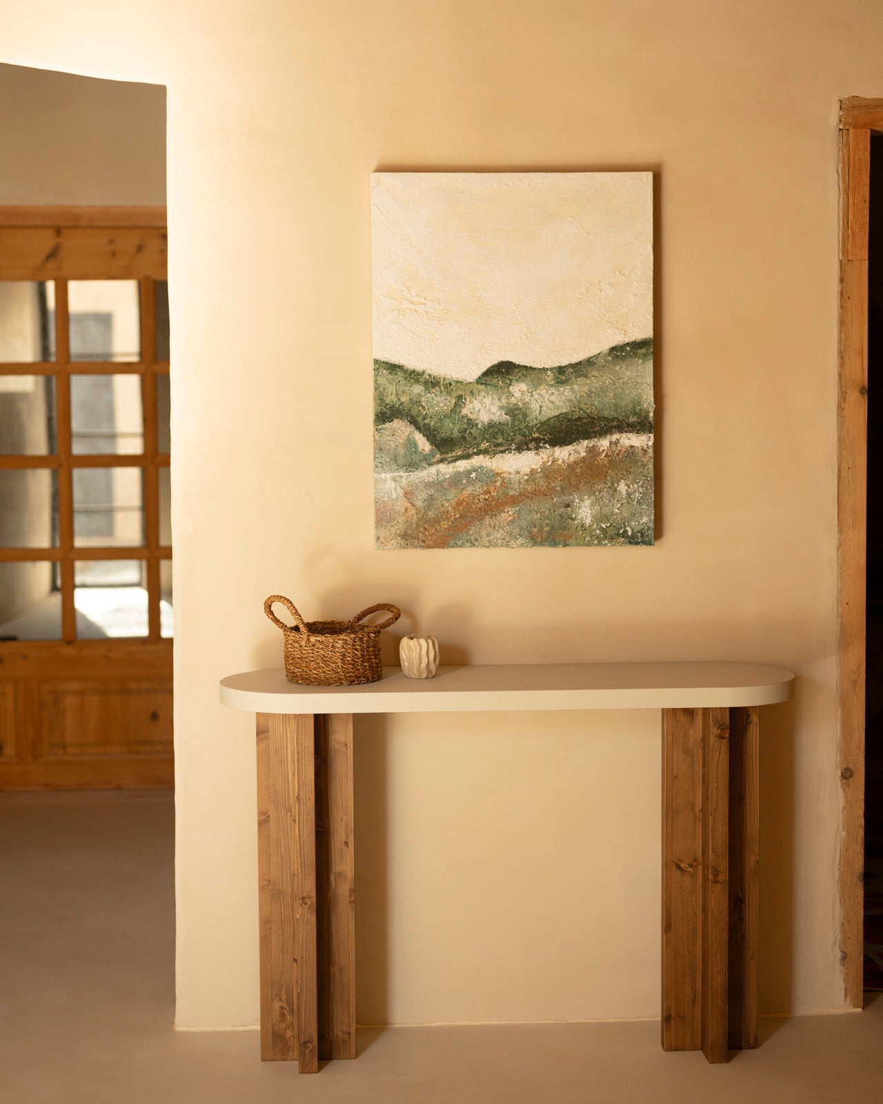 TOMÁS - Cuadro decorativo pintado artesanalmente al oleo sin marco 100x150cm - DECOWOOD - 2