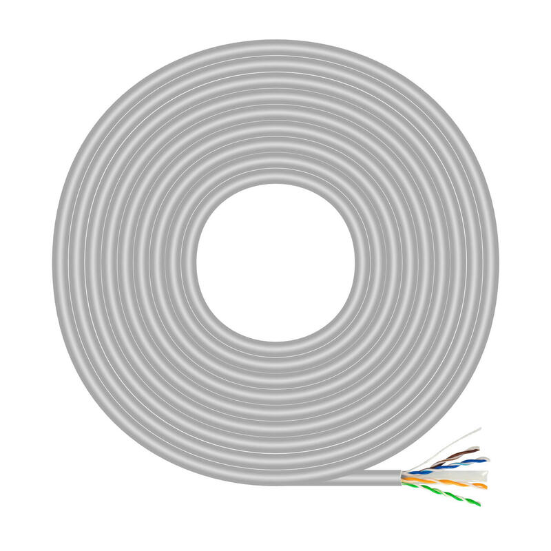 Cavo Di Rete Ethernet CAT6 UTP Bobina 25 Metri – Alta Velocità, Economico, Colore Nero, CCA