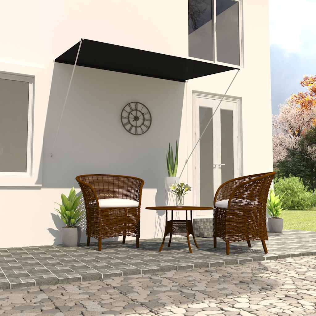 Toldo retráctil de 200x150 cm color antracita