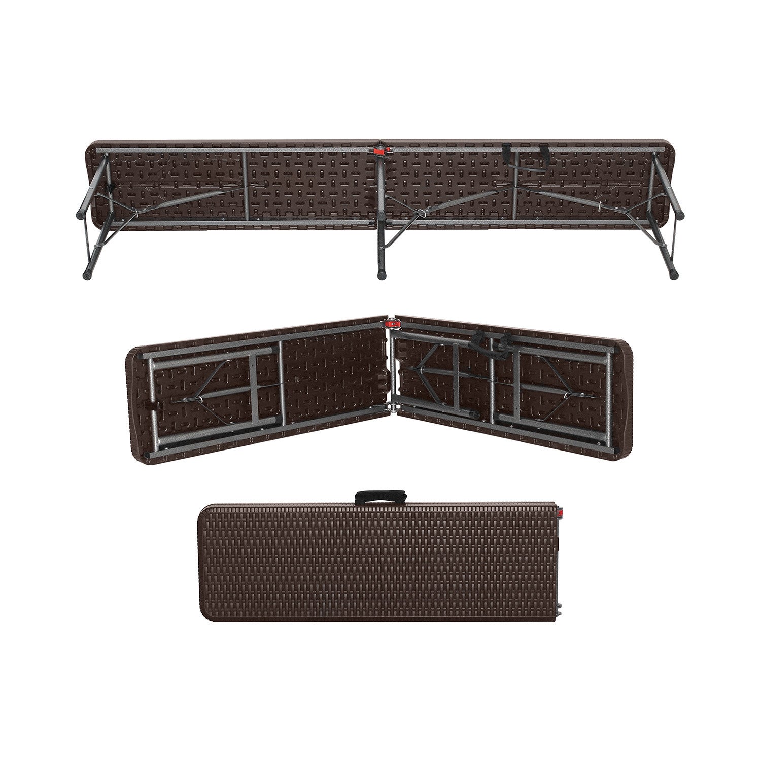 Pack de 2 bancos dobráveis ​​para restauração 180x30x43cm Thinia Home - 6