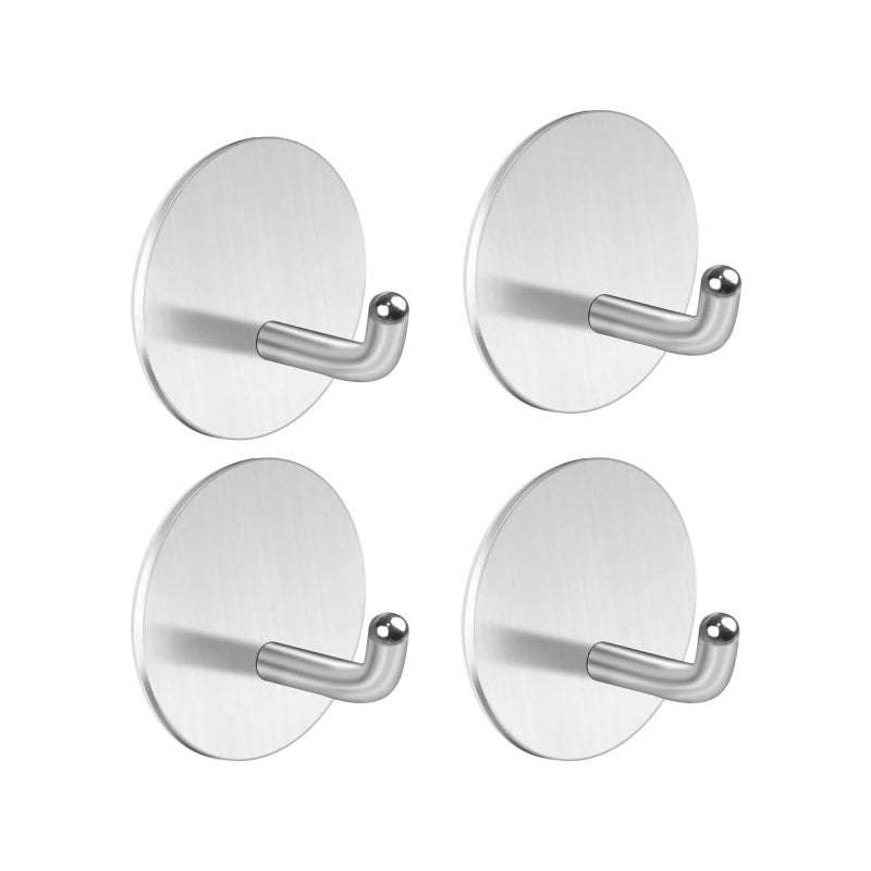 Mydelniczka ścienna ze stali nierdzewnej do łazienki i kuchni - mocny klej bez wiercenia, srebrna