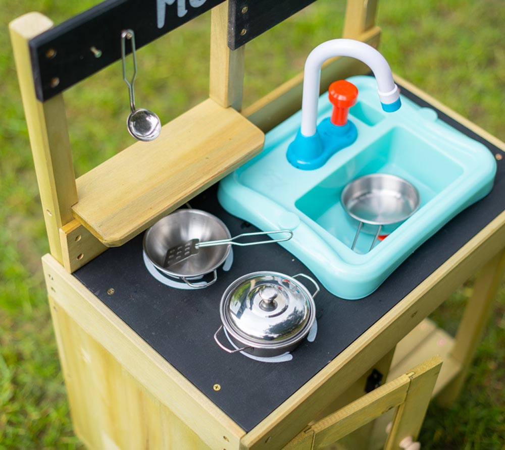 Cuisine d'extérieur pour enfant JUNIOR COOK bois FSC® + Splash & Play - 8