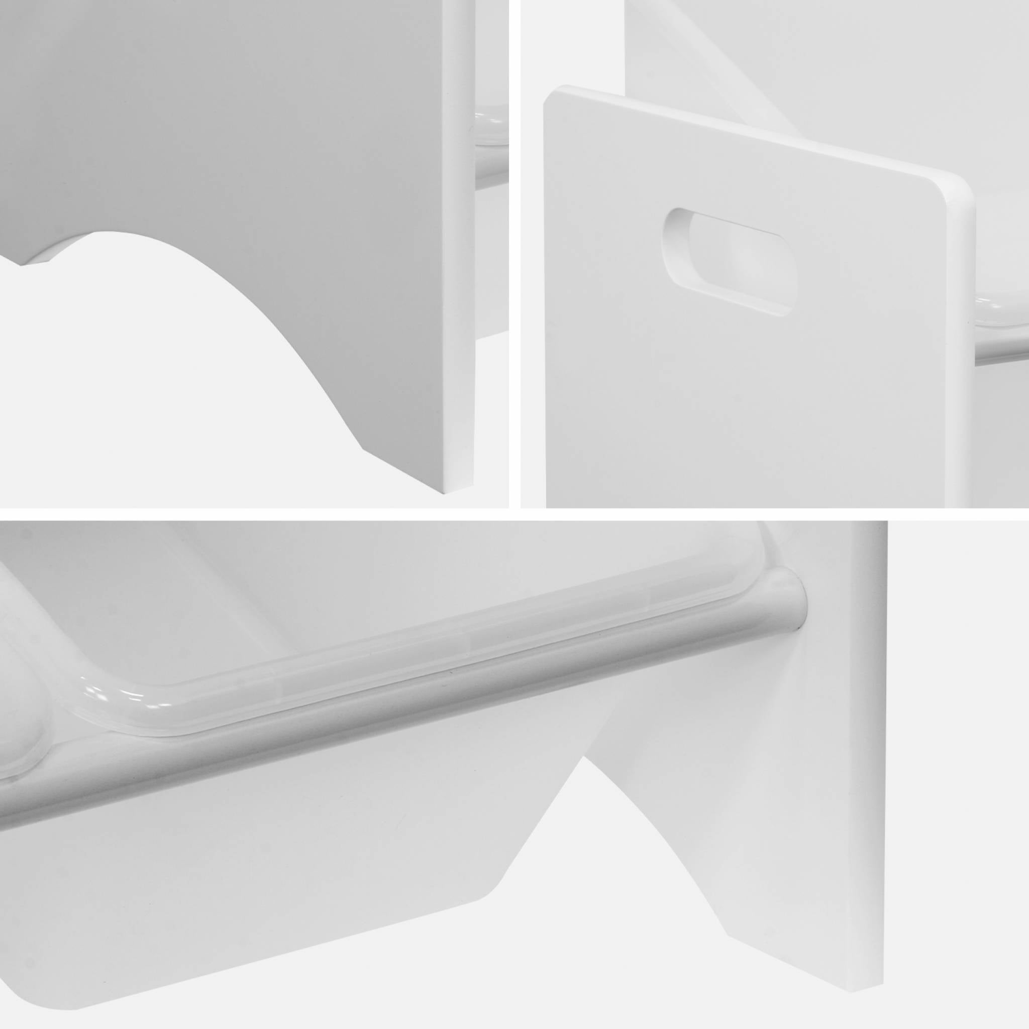 Meuble de rangement pour enfant avec 9 casiers. blanc - Tobias - MDF décor bois naturel. 64x29.5x60cm - 5