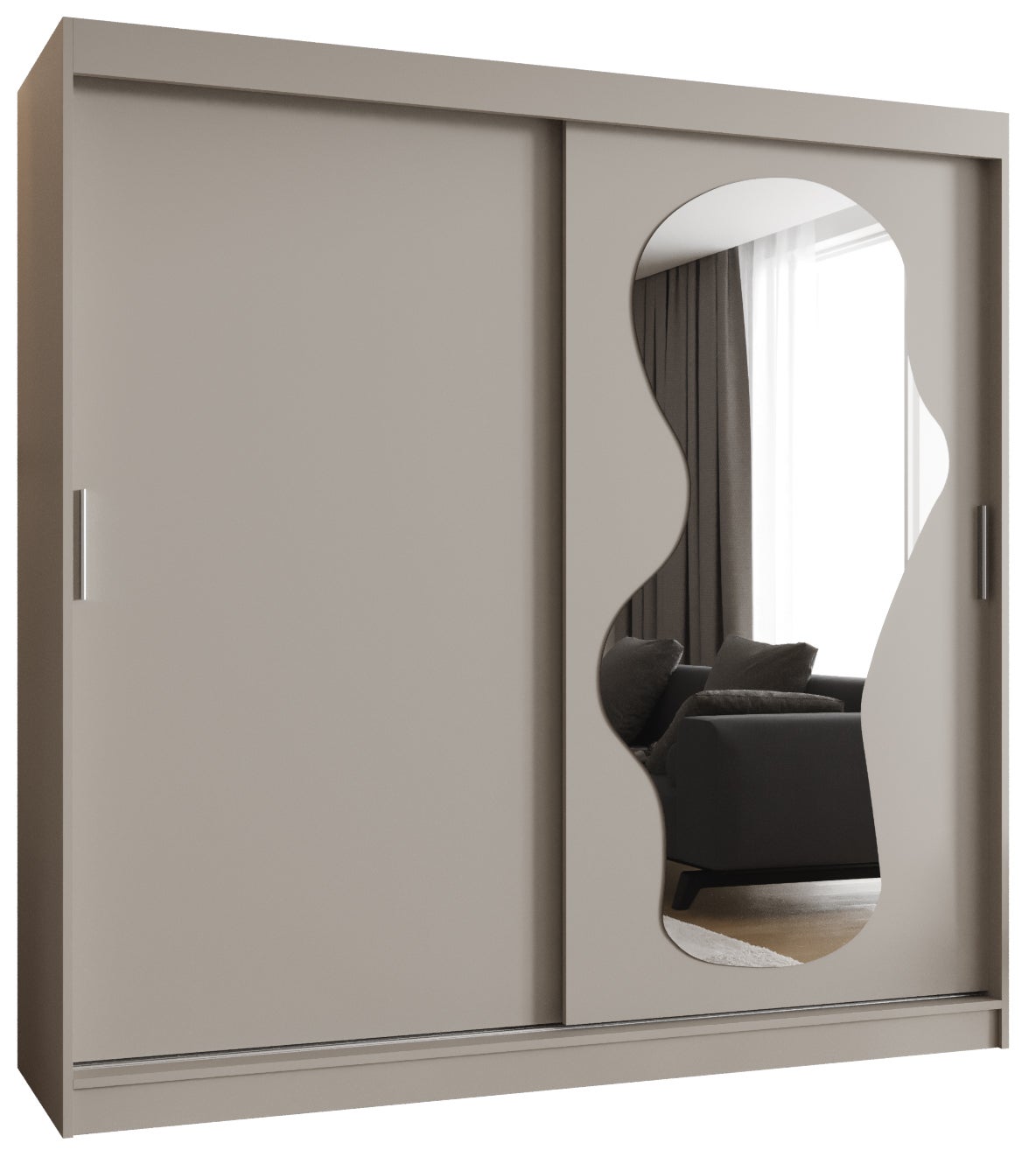 Szafa przesuwna garderoba ULTRA 200 x 62 x 200 cm Kaszmir