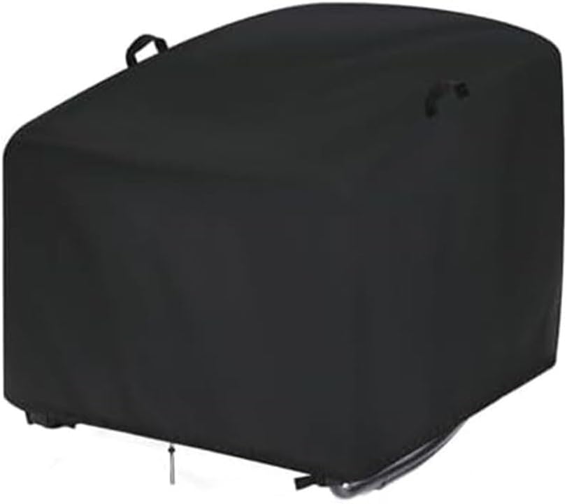 Wodoodporny pokrowiec na fotel bujany 210D – Ochraniacz na fotele ogrodowe, fotele Egg, wiklinowe i rattanowe (czarny, 96,5 x 117 x 48 cm)