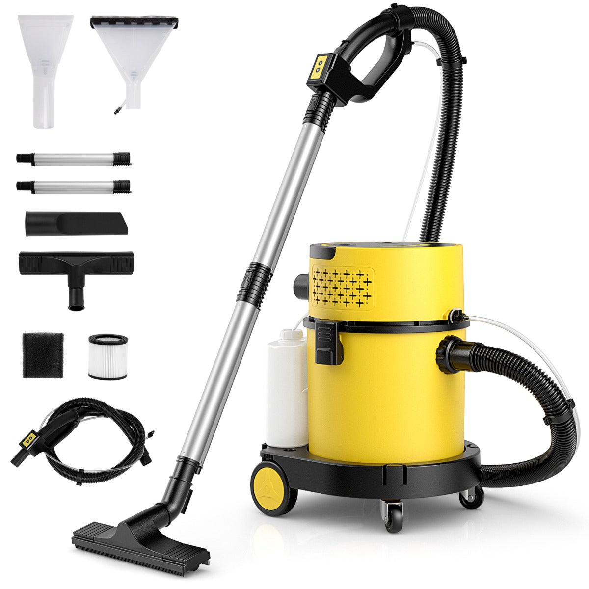 Aspirateur Eau et Poussière 1600W 30L + Fonction Souffleur 230V - Aspirateur de chantier Filtre HEPA & brosses inclus GOODYEAR | Leroy Merlin