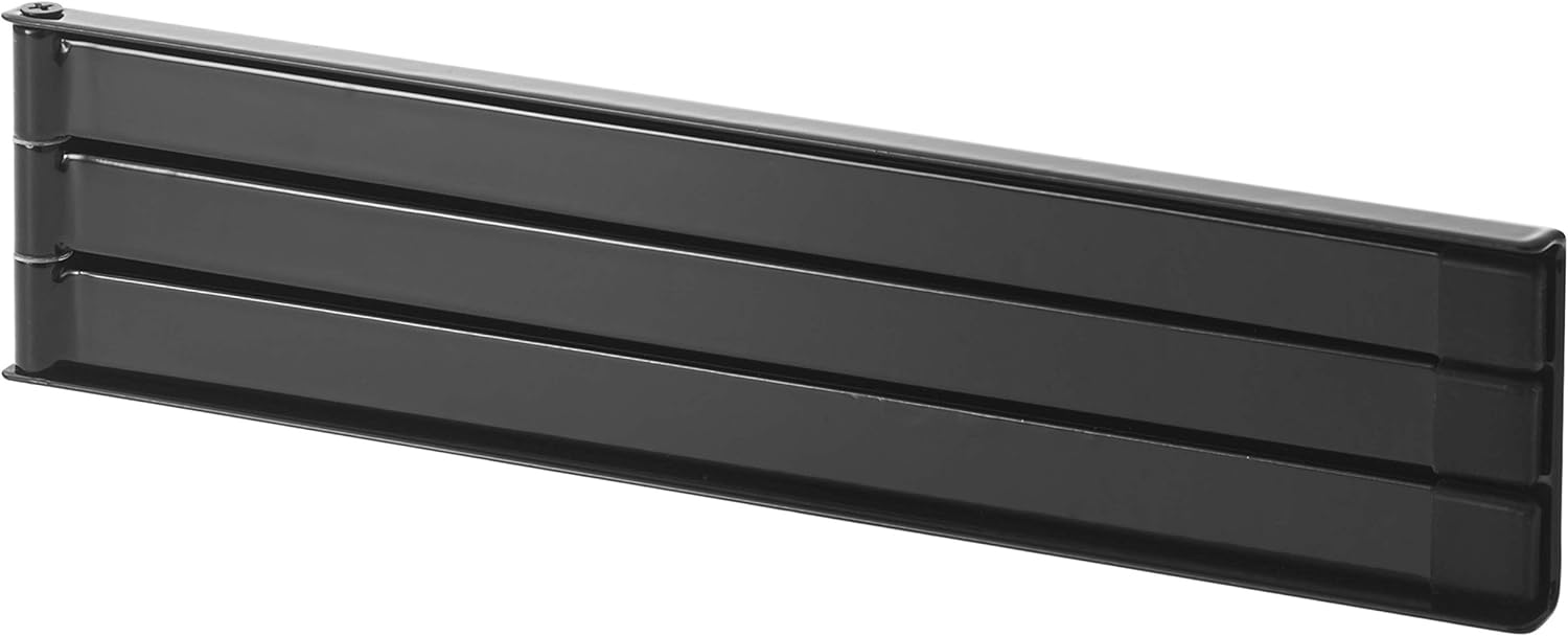 Toallero plegable, resistente a pinchazos, giratorio, para cocina, baño y aseo, negro, 41 cm
