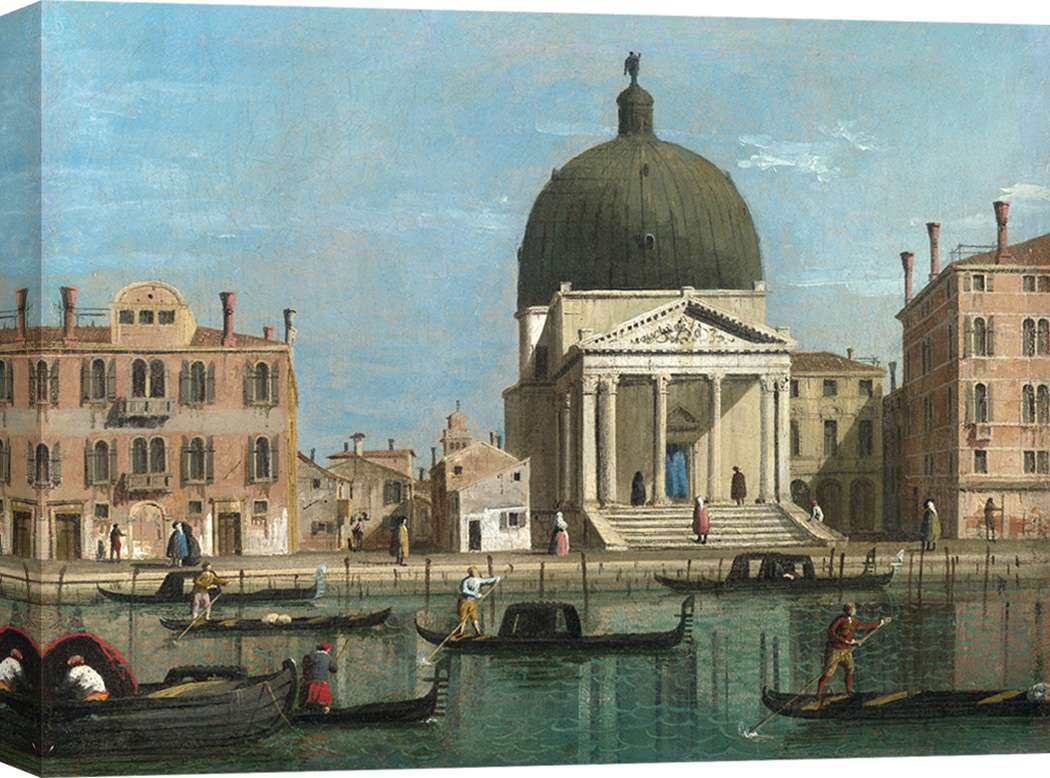 Tableau Toile "Canal De Venise" - Impression Haute Qualité - Prêt à Accrocher - Tailles 20x30cm à 60x90cm - 6