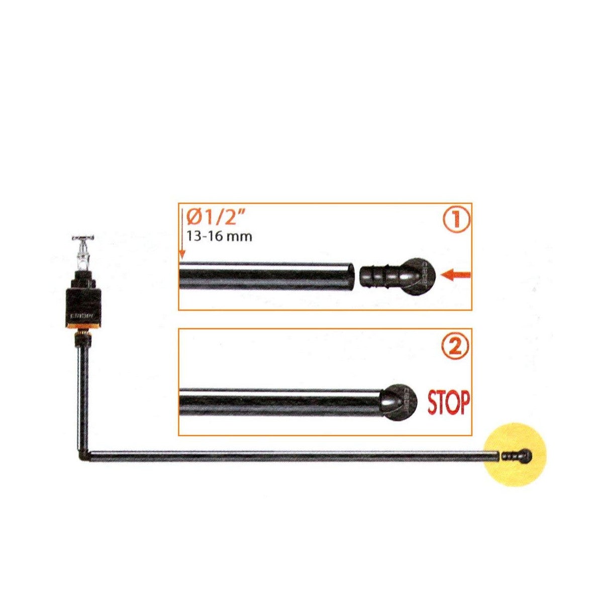 Bouchon pour tuyau Ø 13 mm - Claber - Vendu par 4 - 4