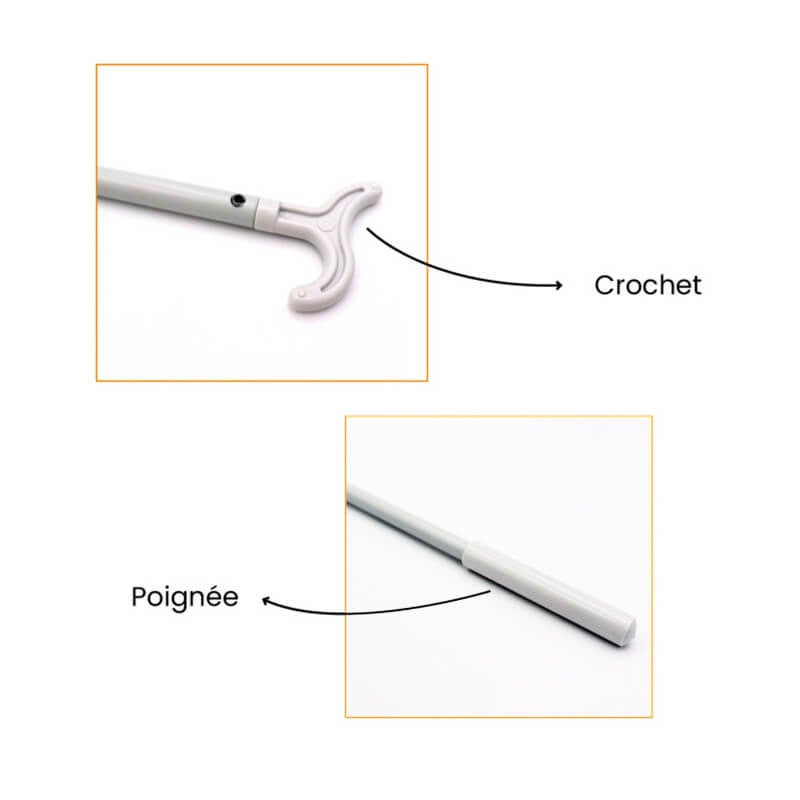 Bâton de tirage, pour velux & trappes de grenier, L.950 mm - 3