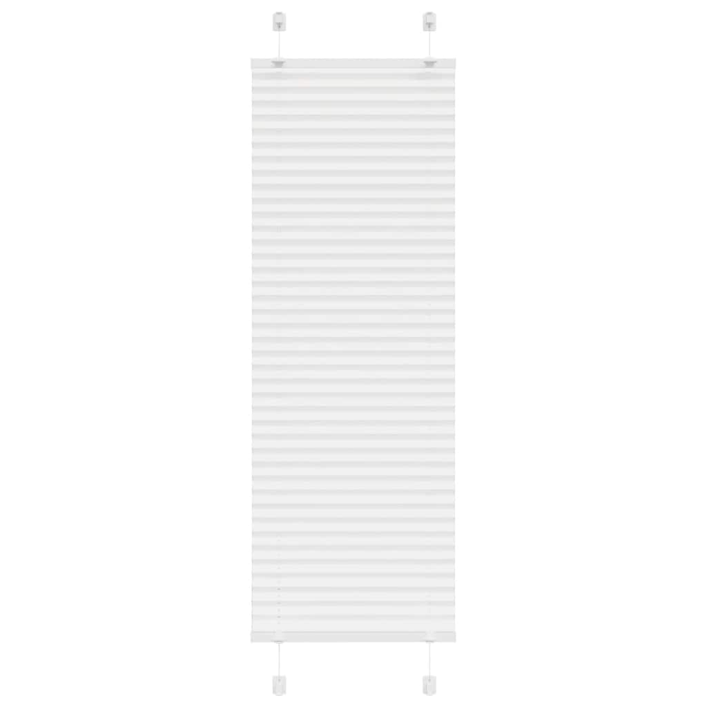 Roleta plisowana biała 45x100 cm Szerokość tkaniny 44,4cm vidaXL
