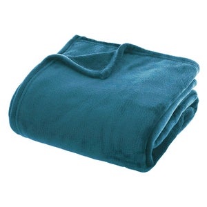 INTRECCI Plaid Coperta In Peluche con Sherpa Per Letto Divano Calda Soffice e Leggera, Plaid in Peluche Idea Regalo 130x160 cm Cagnolini