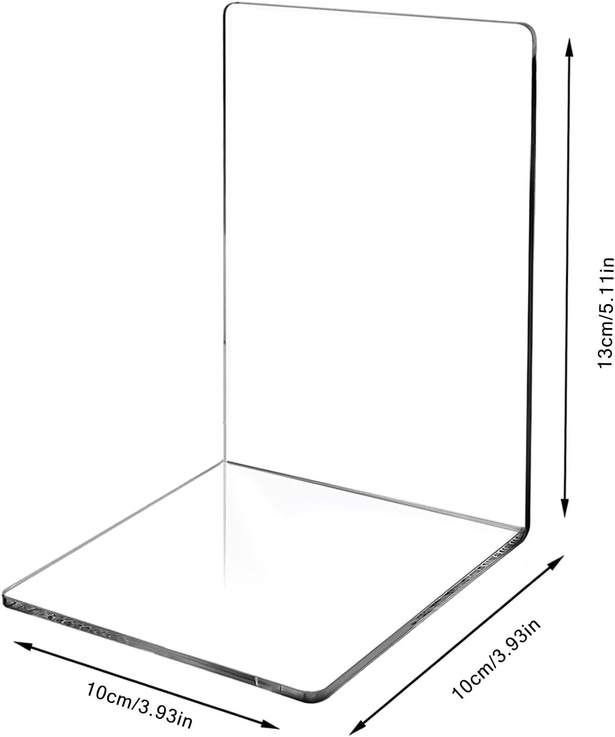 Lot de 6 Serres Livres, Ensemble de Serre Livres, Serre-Livres en Acrylique Transparent avec Autocollants Antidérapants, Cale Livre pour Bureau Salon | Leroy Merlin