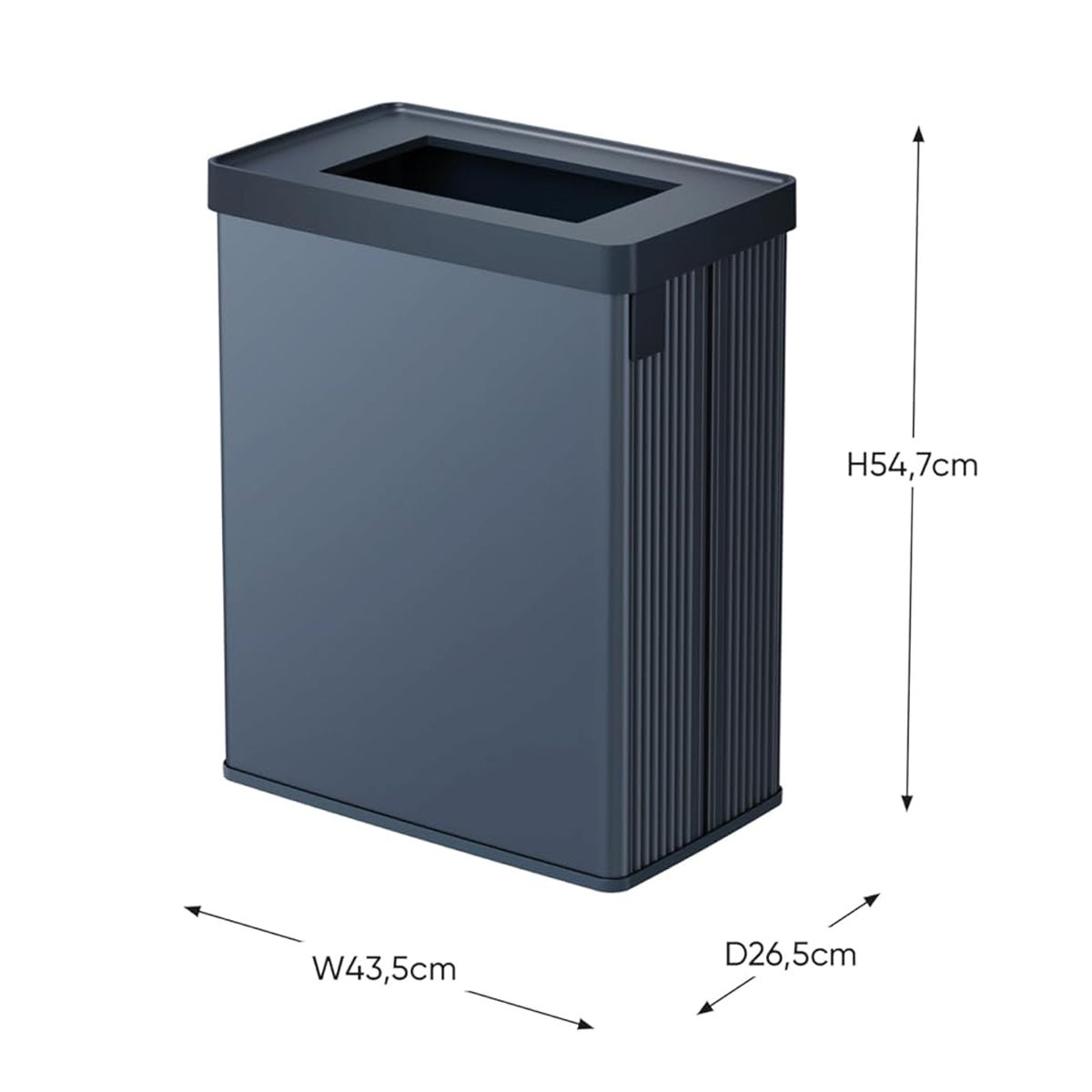 Papelera de reciclaje - VERTO - CURVER - 54 L - Azul perla | Leroy Merlin