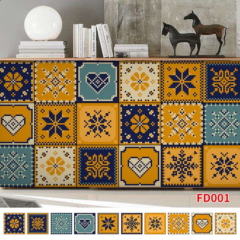 Peel & Stick, Piastrelle Adesive A Mosaico, Autoadesive, In PVC - Foto 8