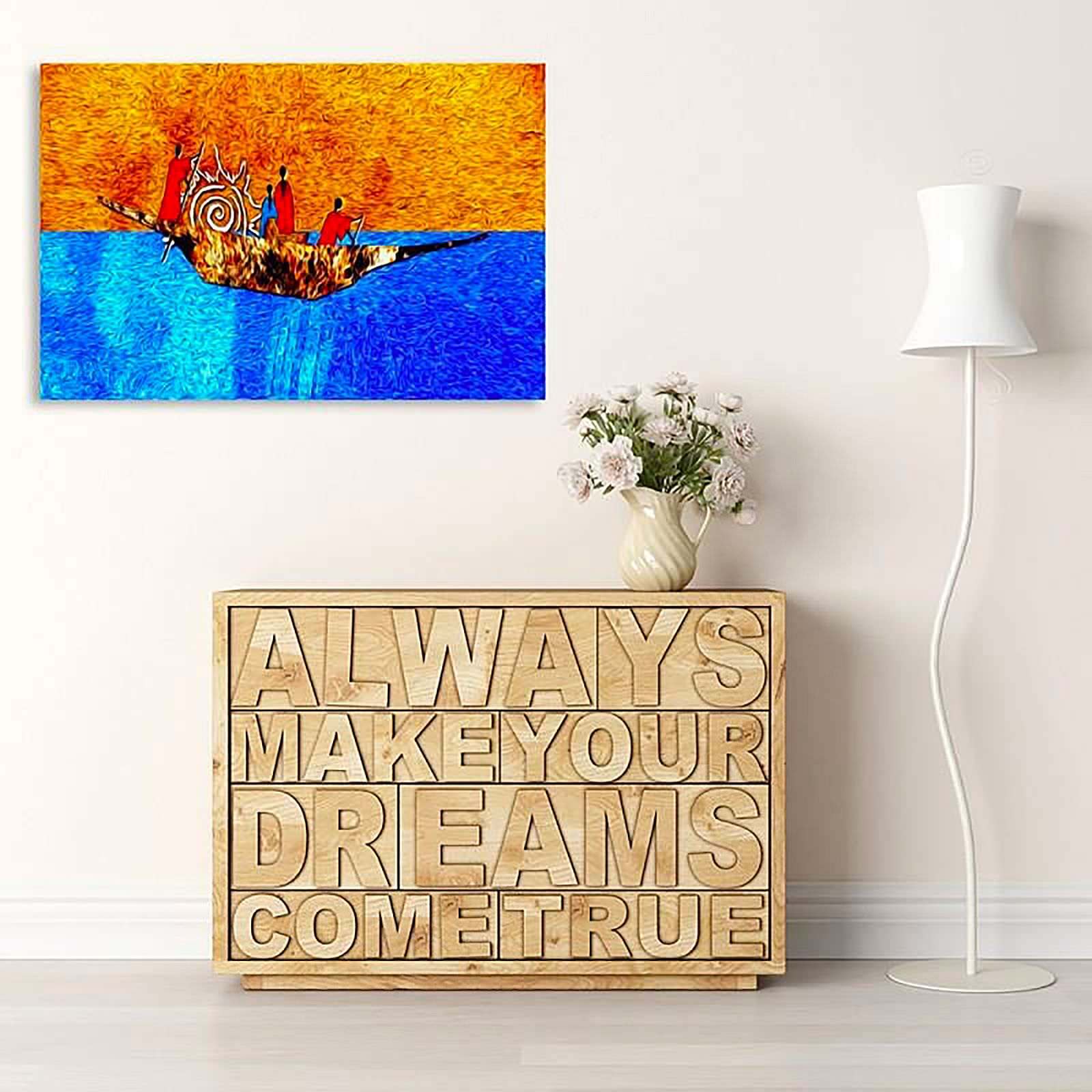 Tableau bois sur le - 70 x 50 cm - 2