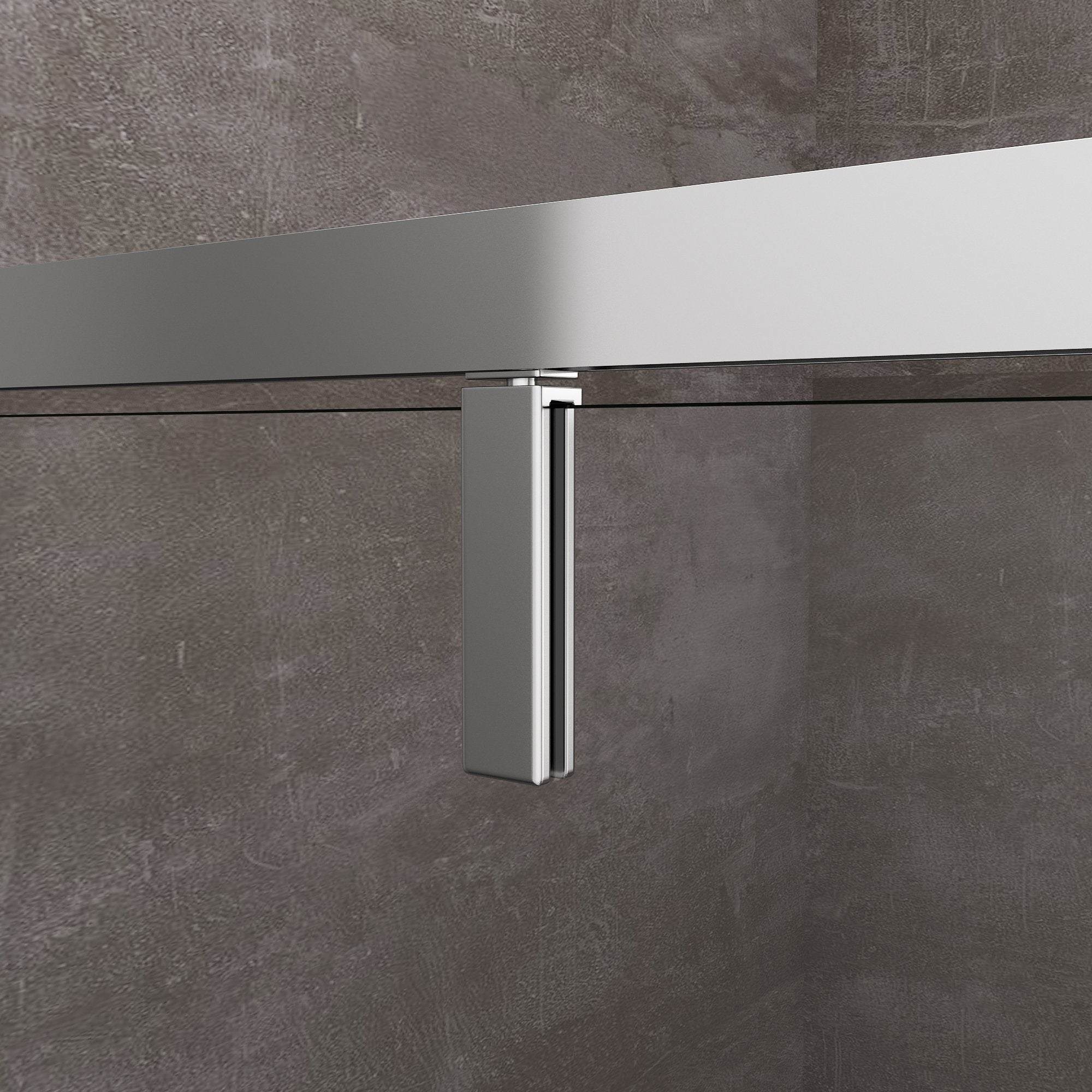 Porta Doccia Battente Roto-Traslante Con Perni Asimmetrici Telaio CROMO Reversibile Cm 71-74 H 200 - 3