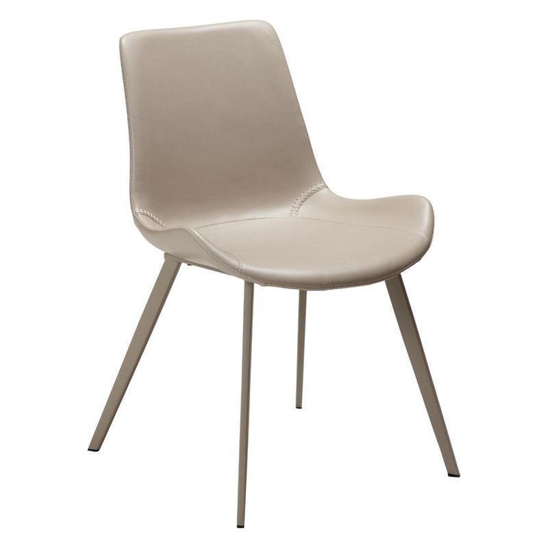 Hype Dan-Form krzesło stołowe PU skóra sztuczna jasnoszary.