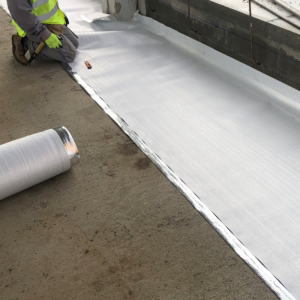 Feuille anti-radon (20 m x 1,5 m) - Feuille isolante pour les processus d'isolation au radon dans les maisons, bureaux, garages, etc. - 7