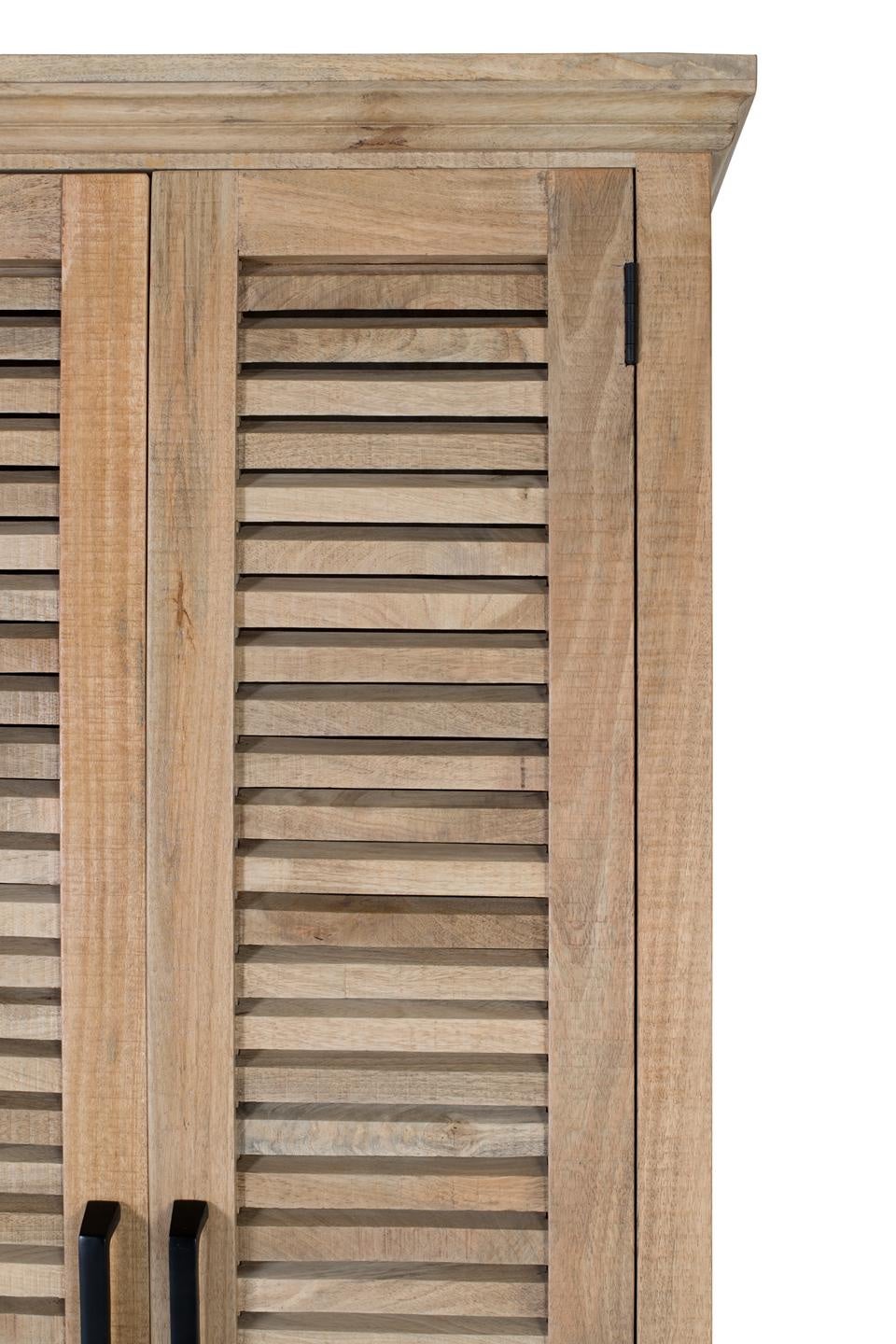 Szafa z drewna mango 150 cm, styl rustykalny, współczesny - 190x150x50 GYC - 5