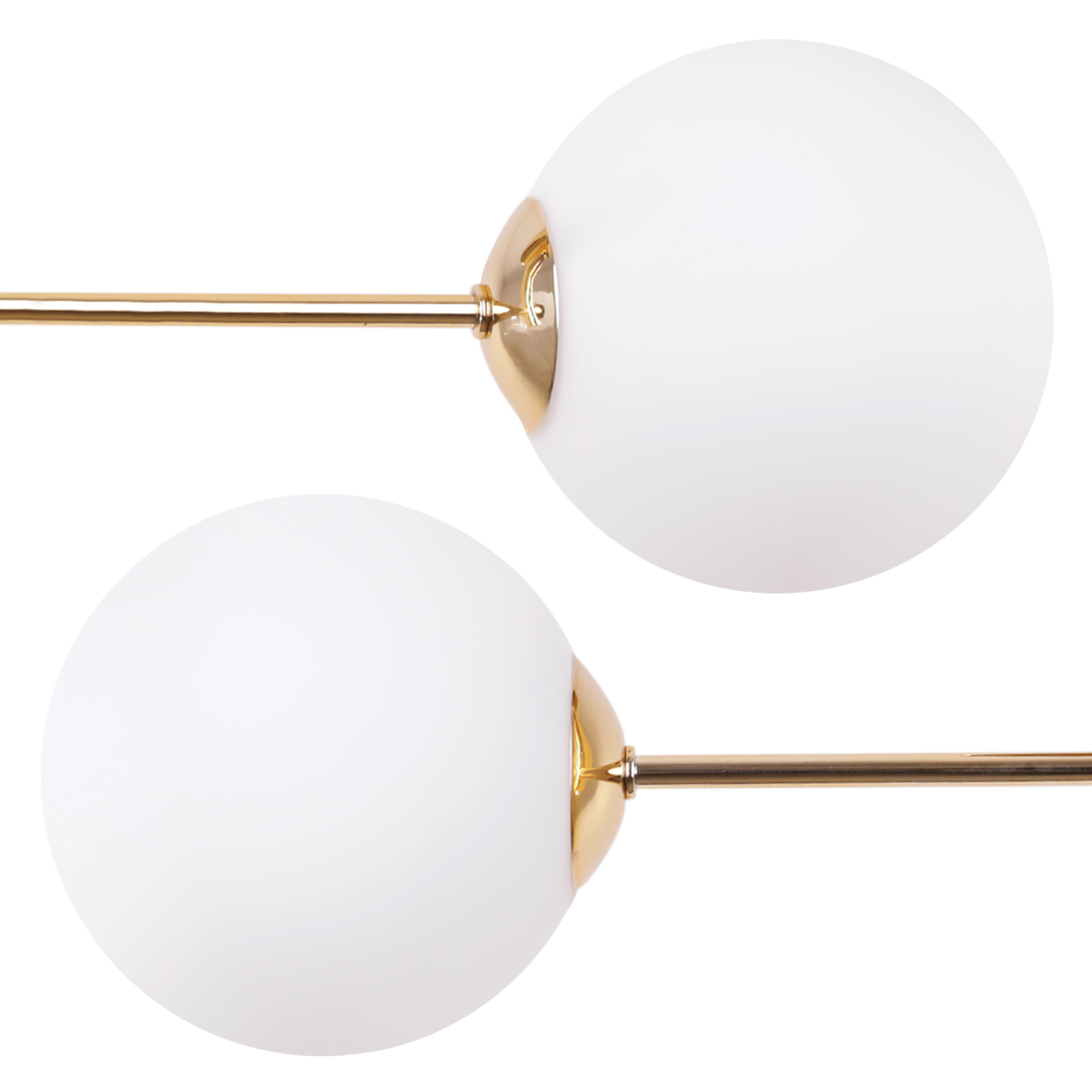 Lampa sufitowa wisząca Vicenza modern 4xE27 abażur kula biała/złota Light Home LH - 5